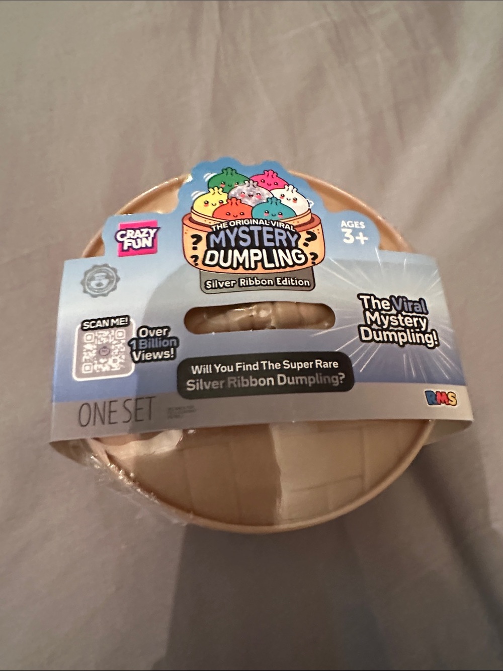 Sealed rare silver ribbon dumpling